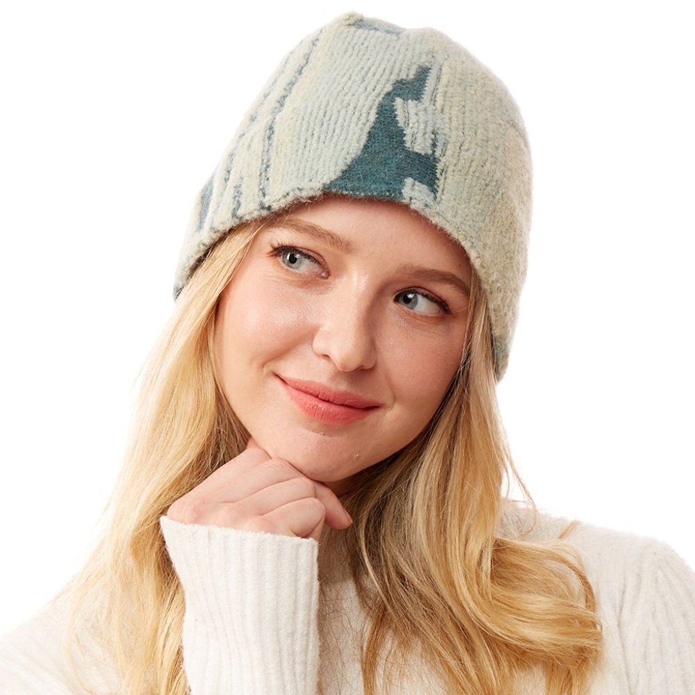 NEW Green Abstract Patterned Soft Fabric Bucket Hat